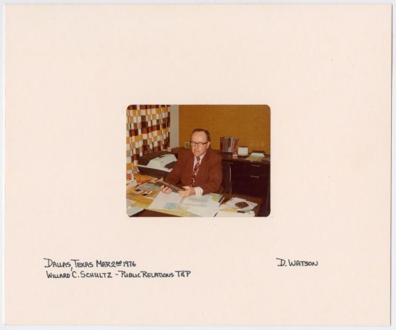 Willard C. Schultz at His Desk