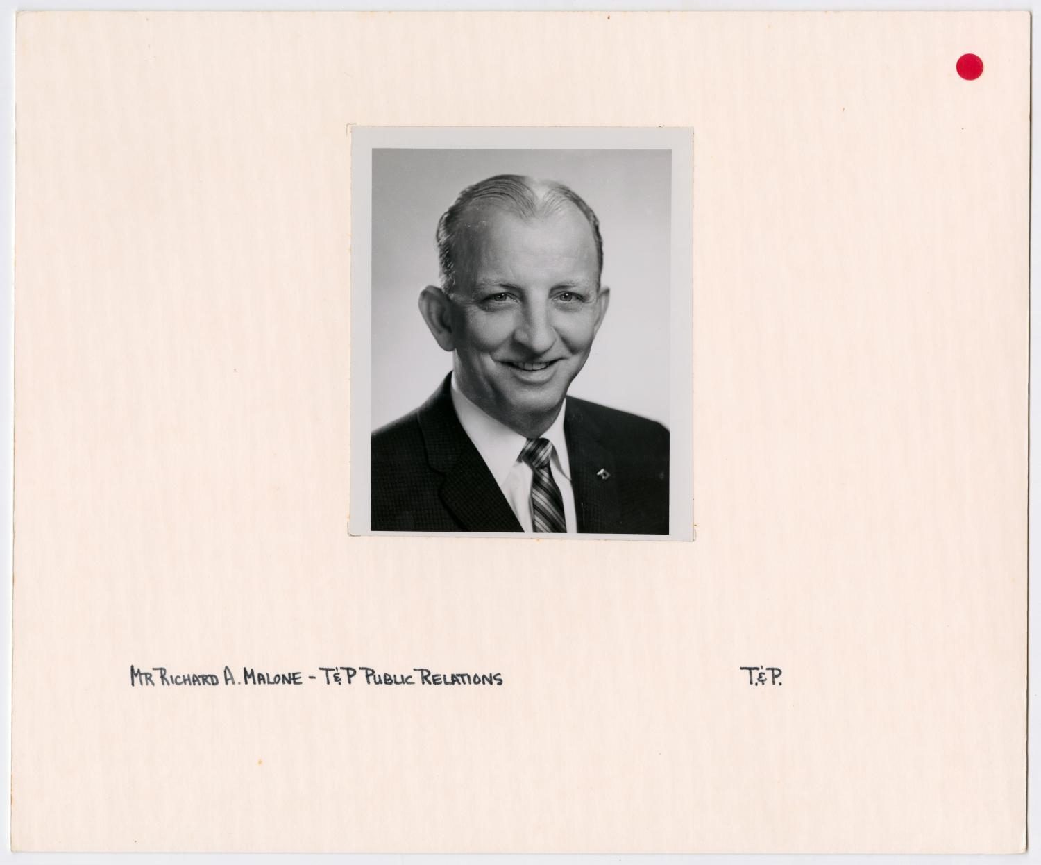 Portrait of Richard A. Malone