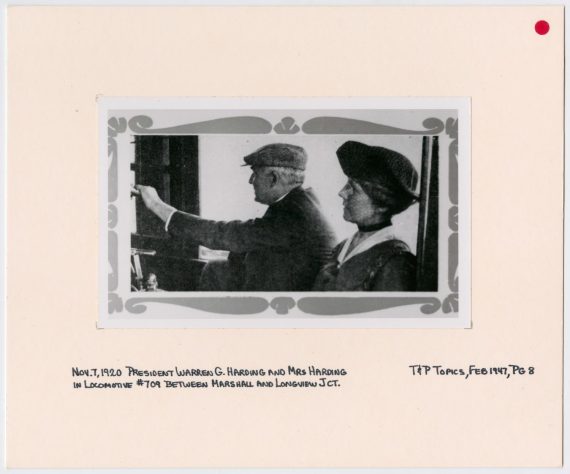 President and First Lady Harding in Train #709