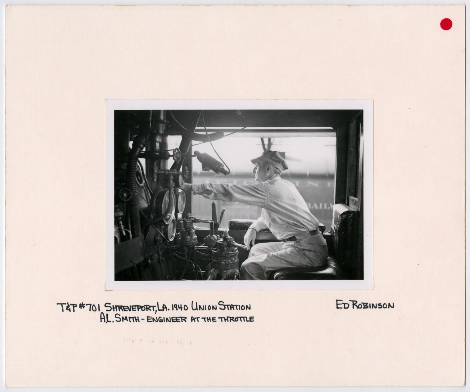 Engineer at the Throttle of T&P Train #701