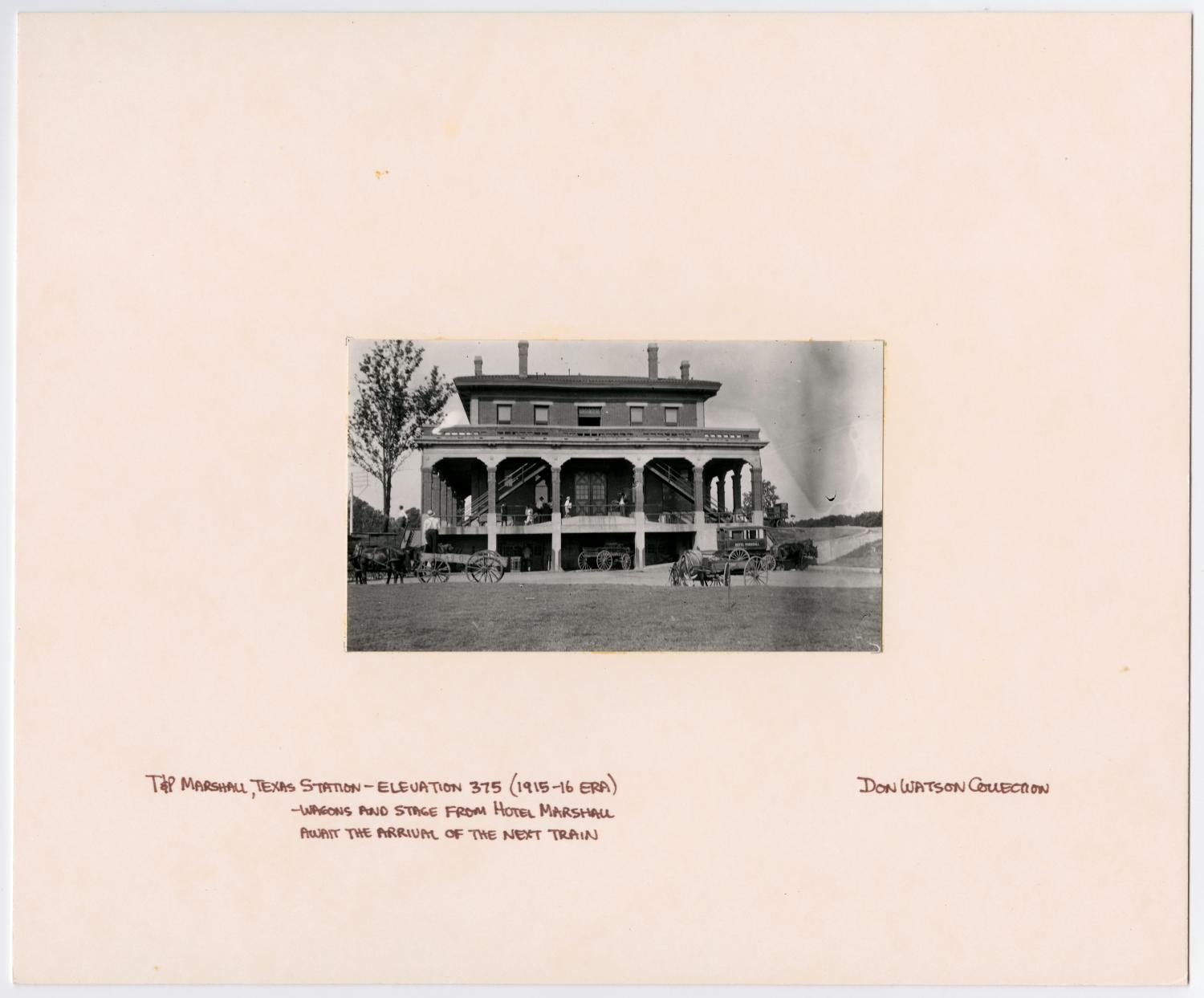 Rear View of T&P Station in Marshall, Texas