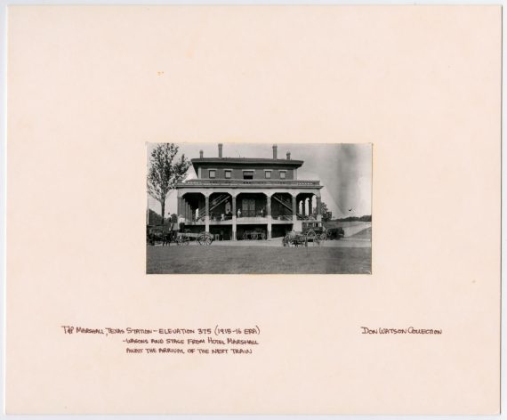 Rear View of T&P Station in Marshall, Texas